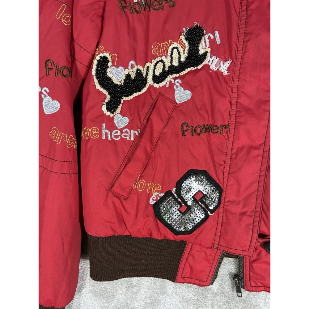 Ganute Insulated Jacket Kids S 7-8 red youth patches‎